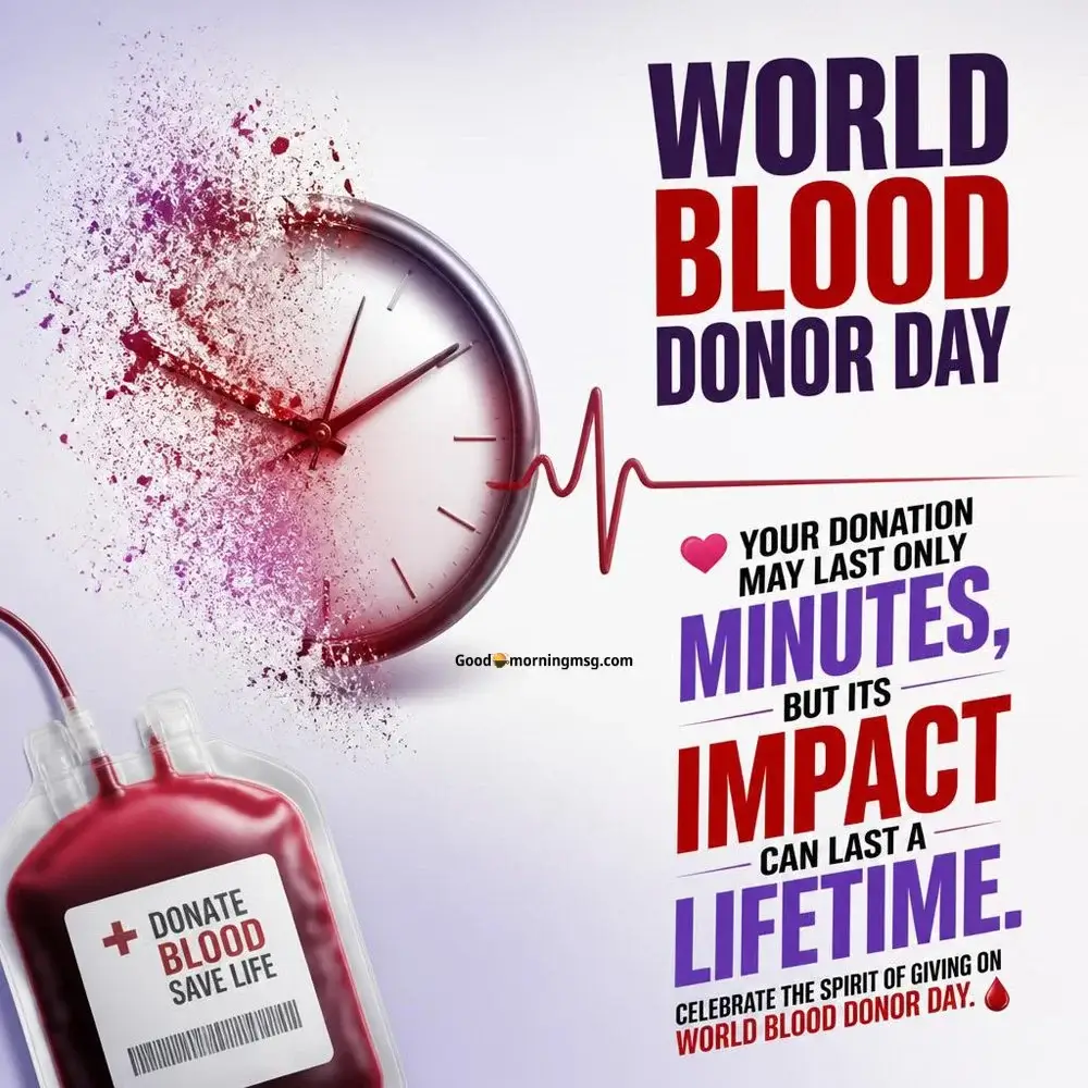 Blood Donation Caption In English