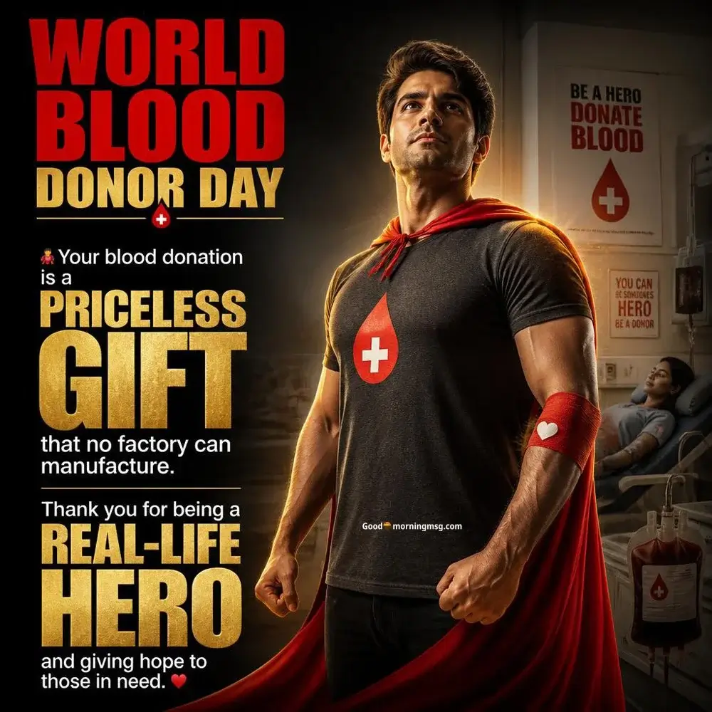 Blood Donation Poster With Slogan