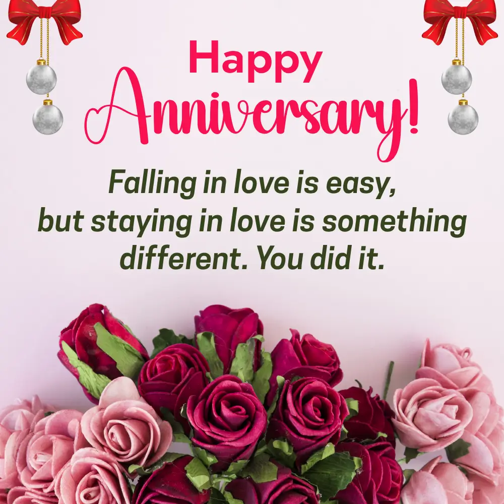 Card Of Happy Anniversary