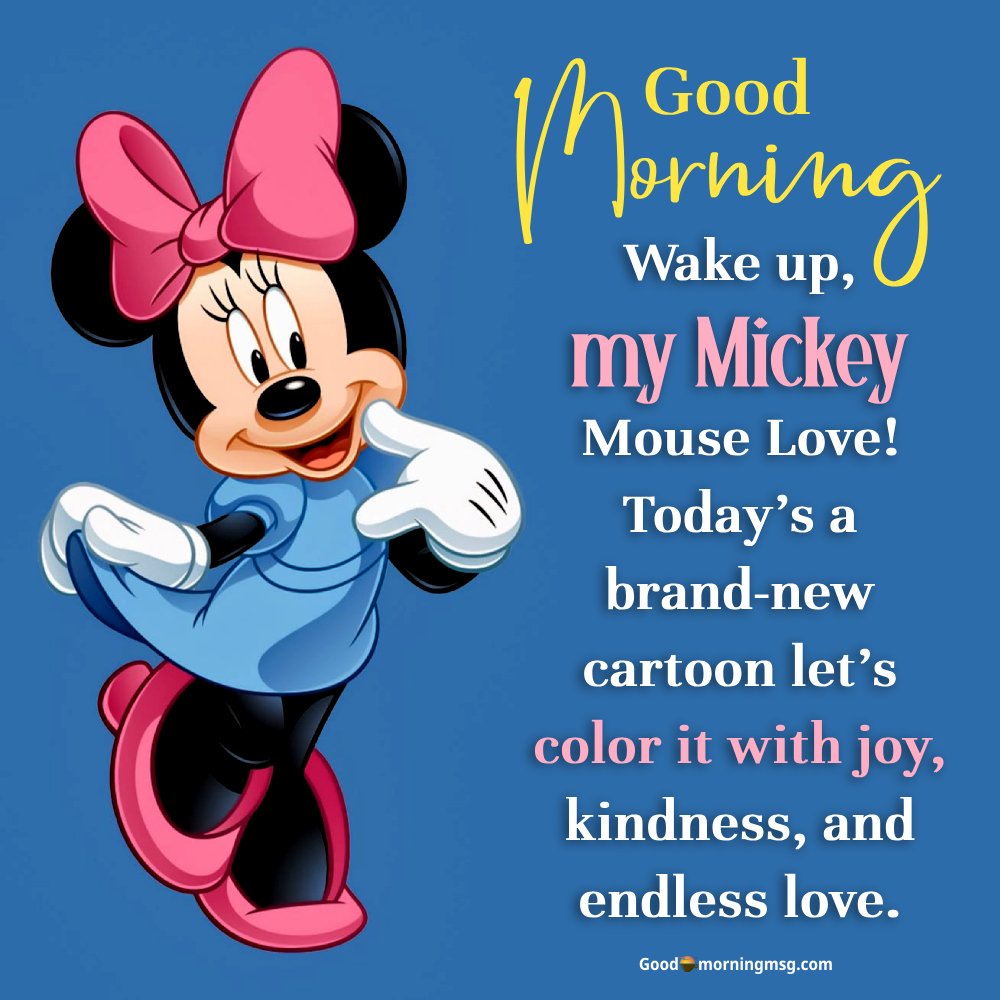 Coffee Mickey Mouse Good Morning Images I Goodmorningmsg