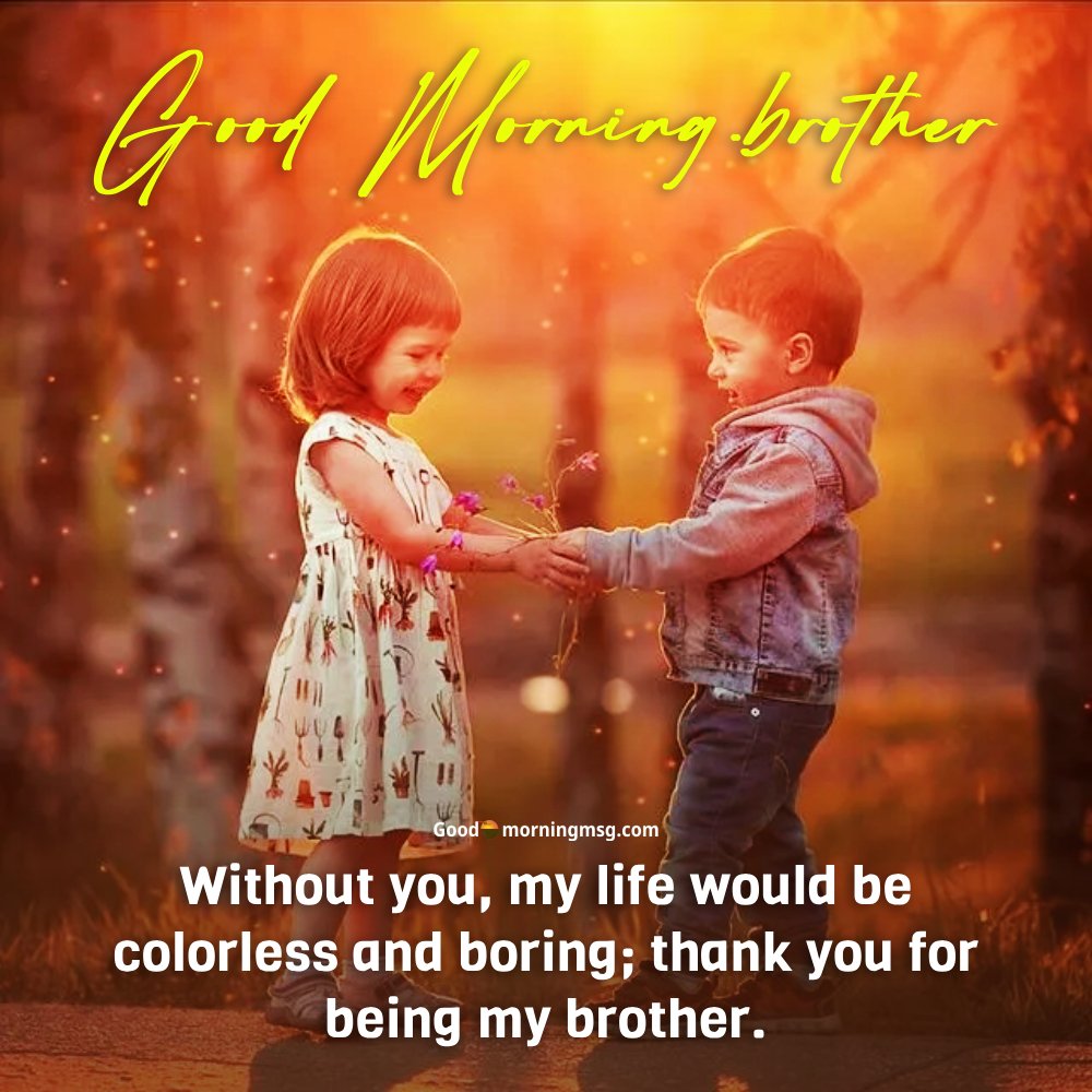 Good Morning Brother I Love You I Goodmorningmsg
