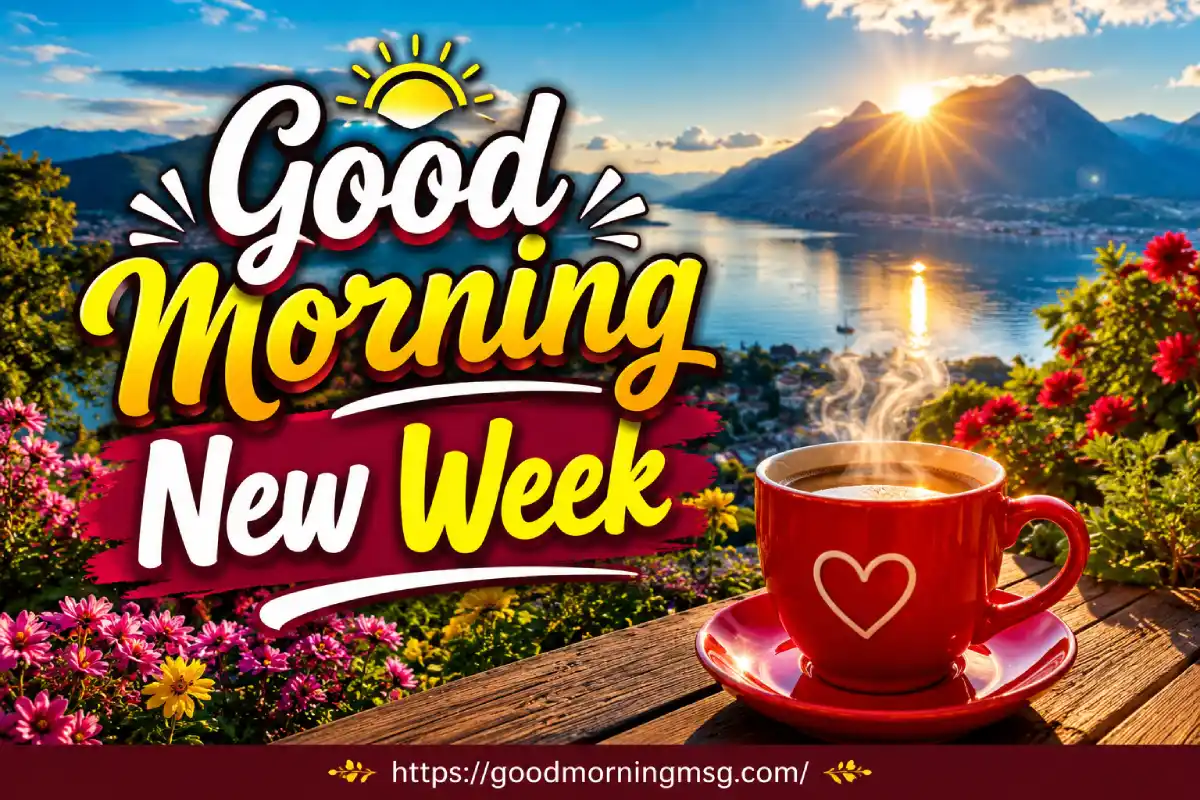 Good Morning New Week Images With Fresh Blessings And Status