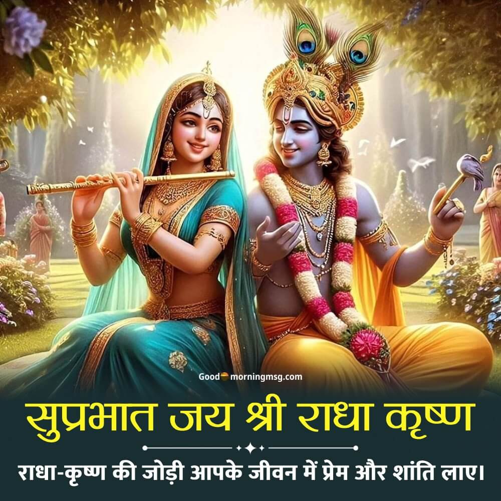 Good Morning Radha Krishna Images I Goodmorningmsg