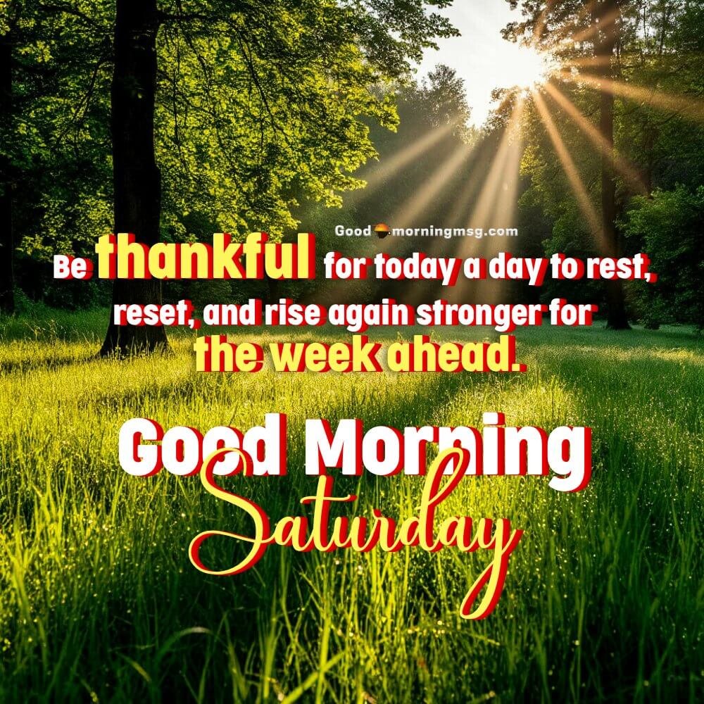 Good Morning Saturday I Goodmorningmsg