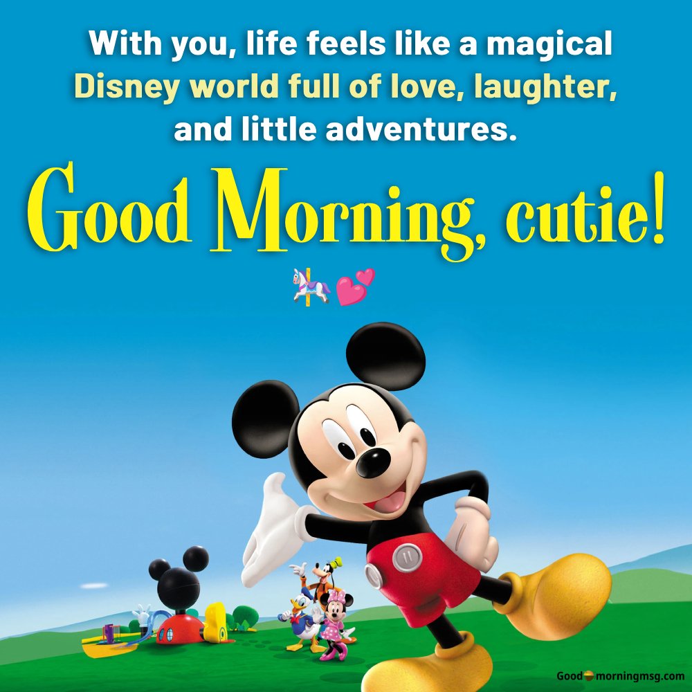 Good Morning Saturday Mickey Mouse I Goodmorningmsg