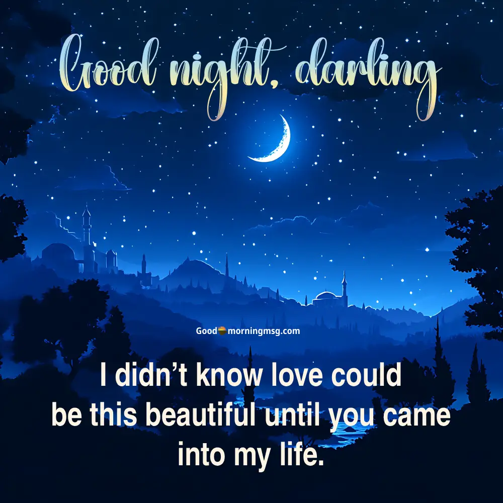 Good night love photo expressing deep feelings, romance, and peaceful nighttime mood