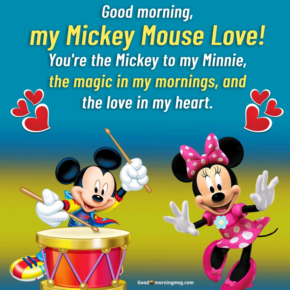 Mickey Mouse Good Morning I Goodmorningmsg