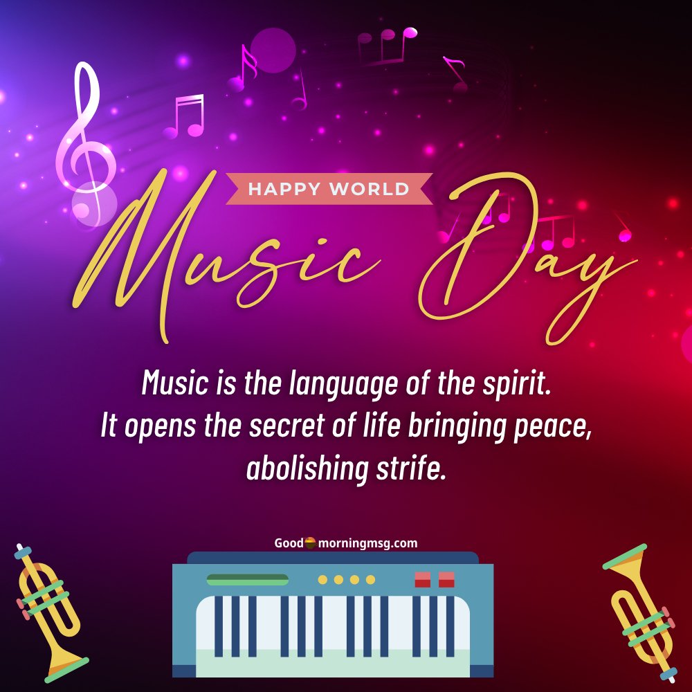 National Music Day I Goodmorningmsg