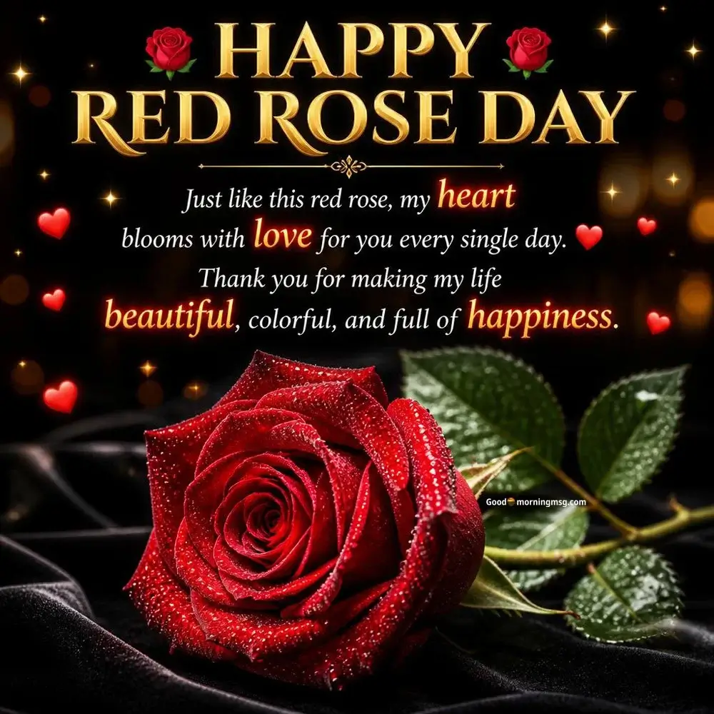 Romantic Rose Day Couple Pic (1)