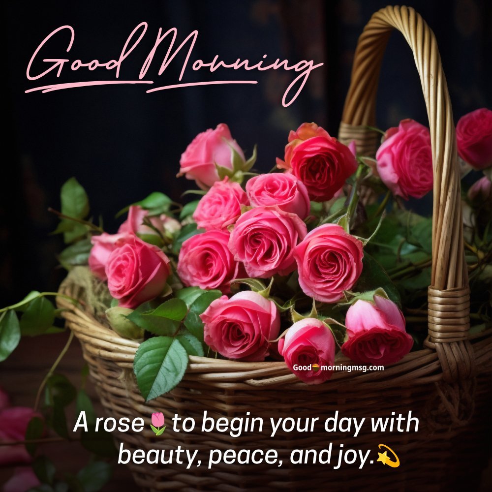 Good Morning Rose Flower For My Love I Goodmorningmsg