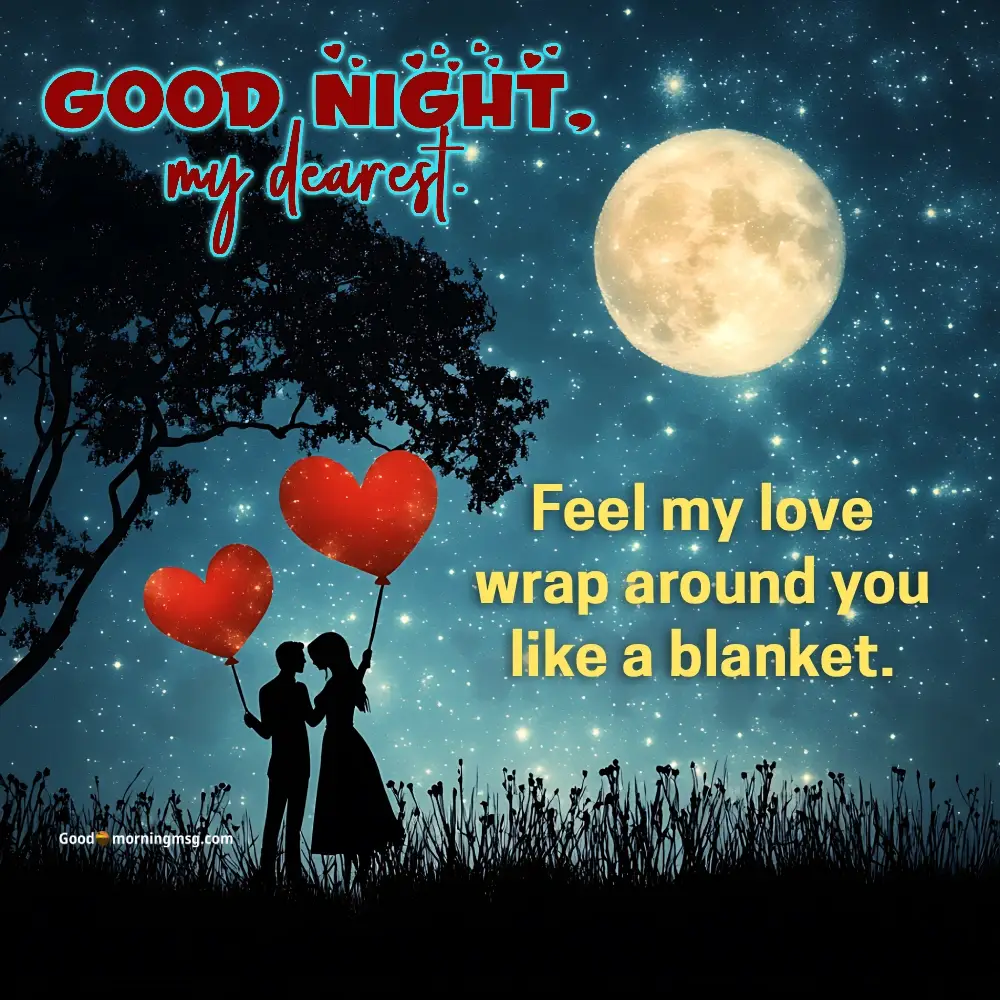 Good Night And I Love You Text Image