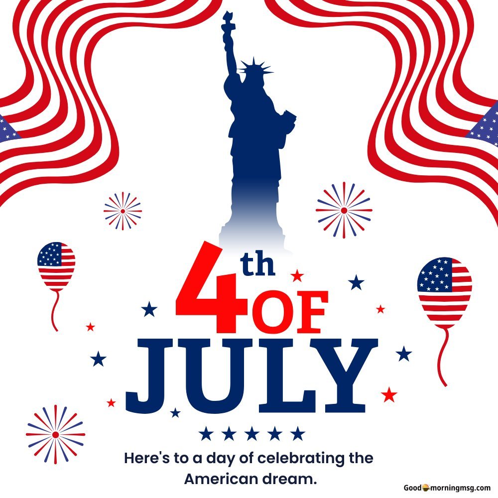 Patriotic 4th Of July I Goodmorningmsg