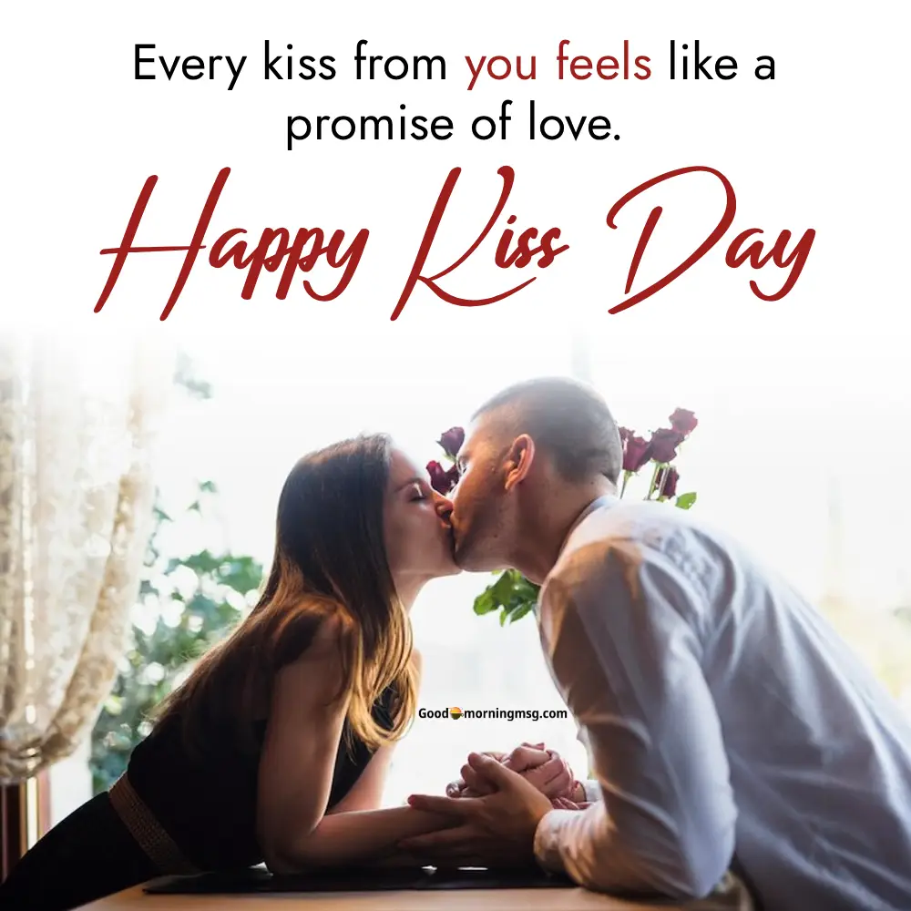 Wife Romantic Happy Kiss Day Wishes