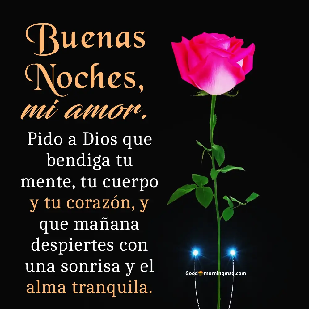 Buenas Noches Y Dulces Sueños In English