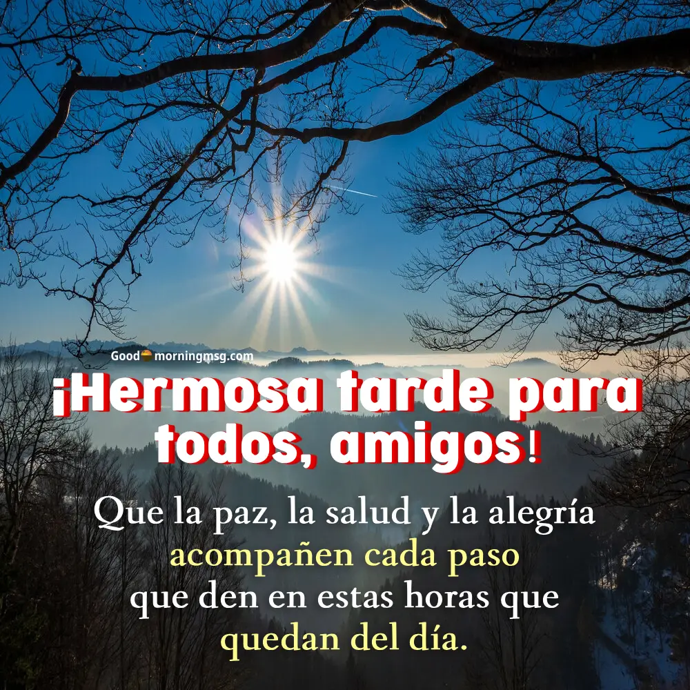 Buenas Tardes Amigo Imágenes