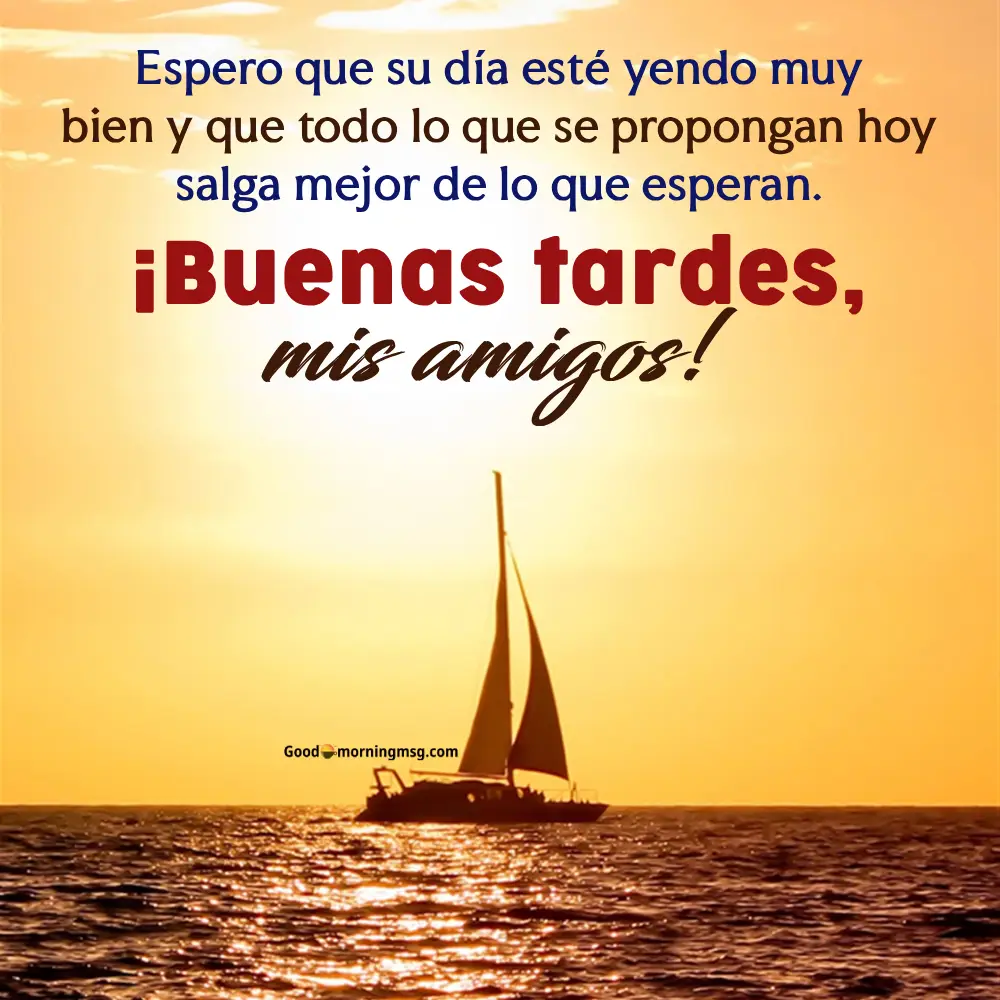 Buenas Tardes Amigos