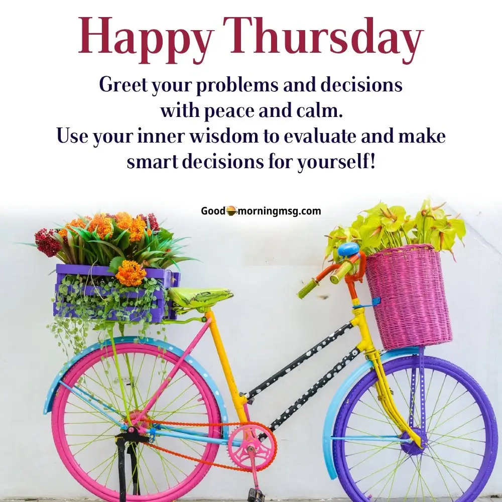 Colorful Flower Good Morning Thursday Quotes