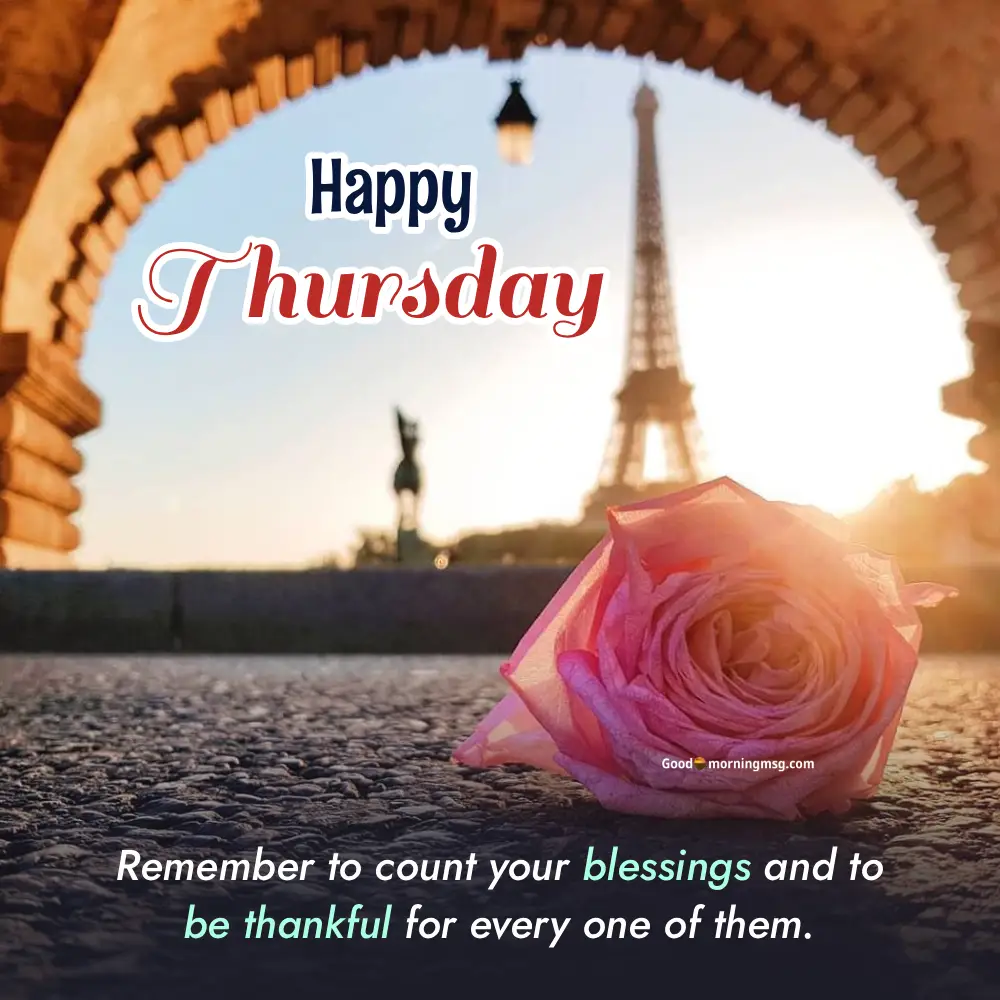 Happy Thursday With White Flowers Good Morning