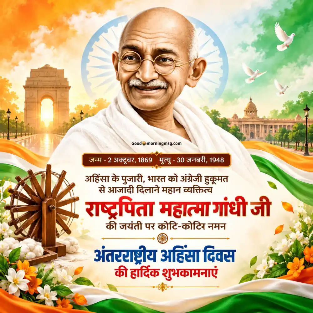 2nd October Happy Gandhi Jayanti
