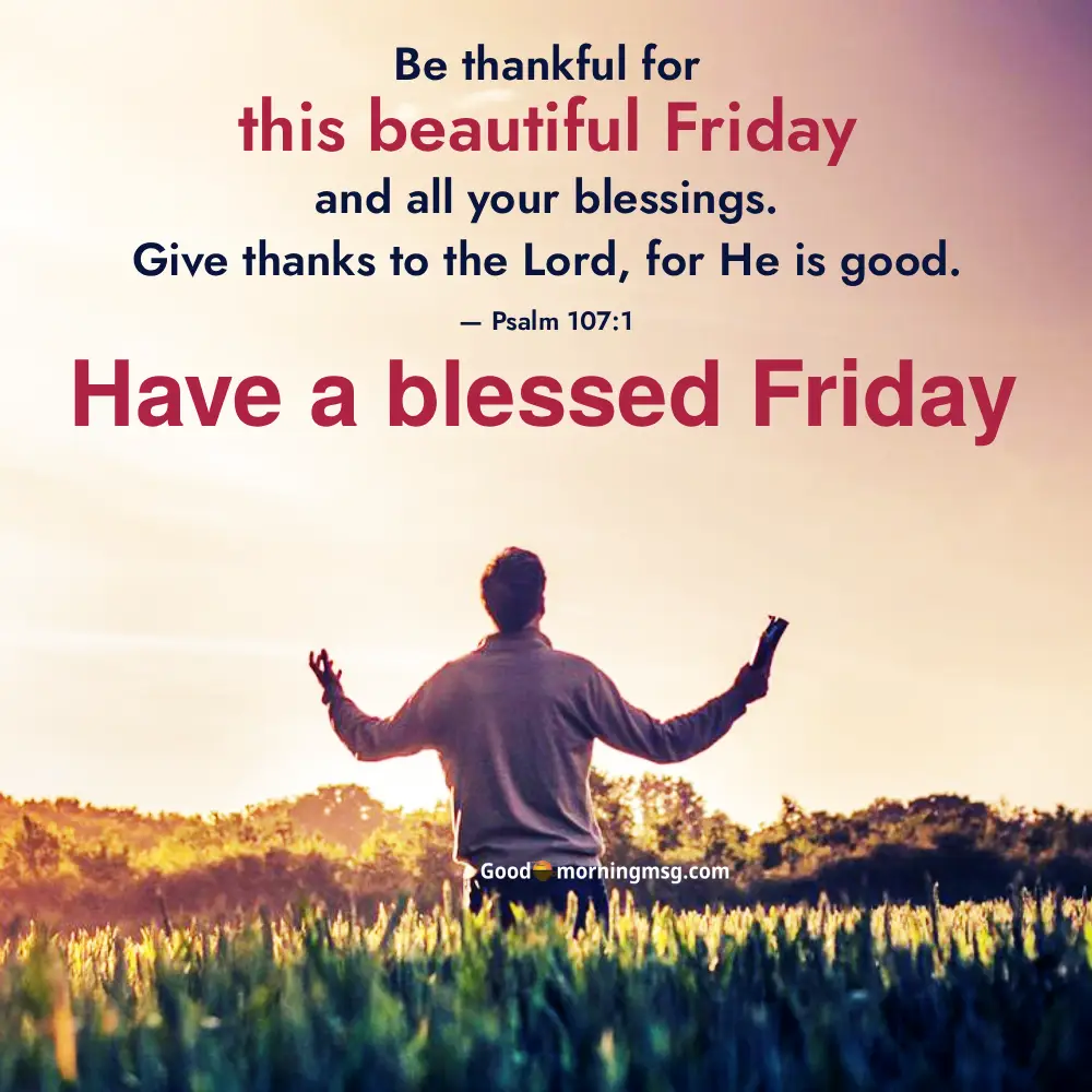 Blessed Friday Bible Quotes I Goodmorningmsg