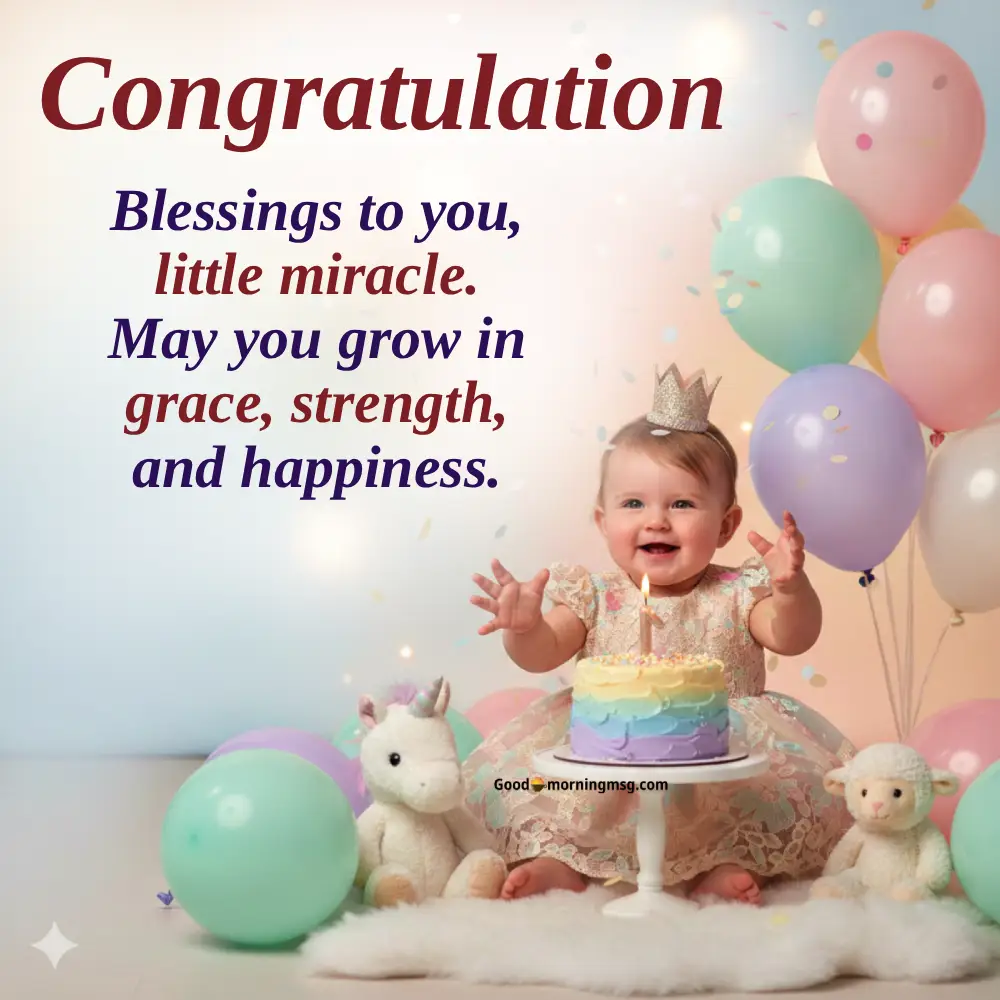 Blessed New Baby Boy Wishes Congratulations