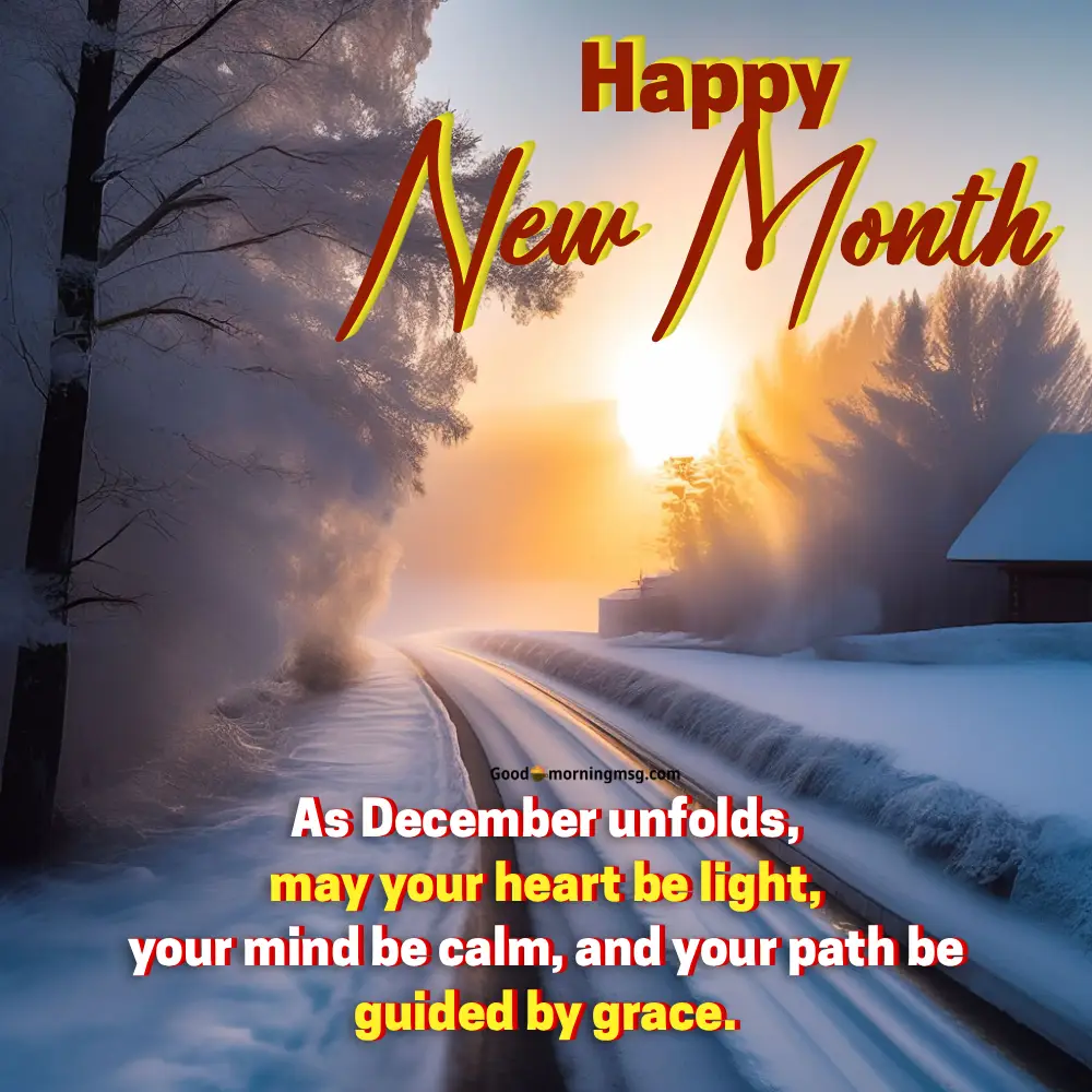 Blessing Happy New Month December