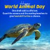 Creative Poster World Animal Day 2025 With Quotes And Images