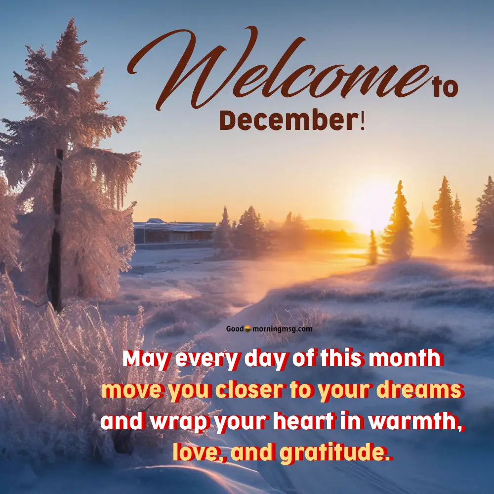 December New Month Message