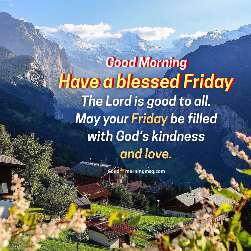 Friday Morning Blessings Bible Verses