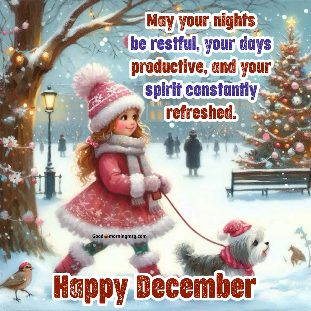 Good Morning Happy New Month December
