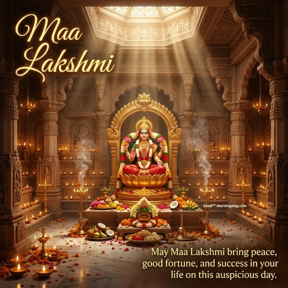 Good Morning Maa Laxmi Images