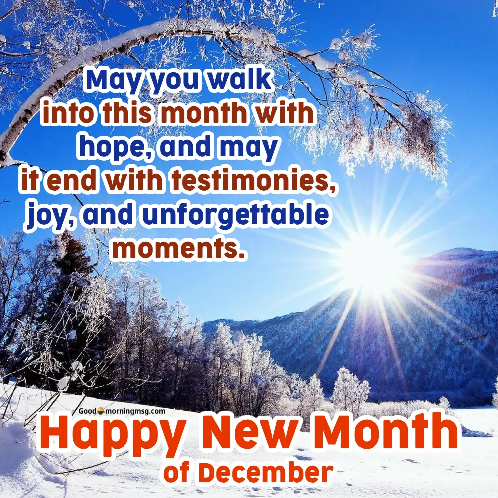 Happy New Month December Wishes To My Love