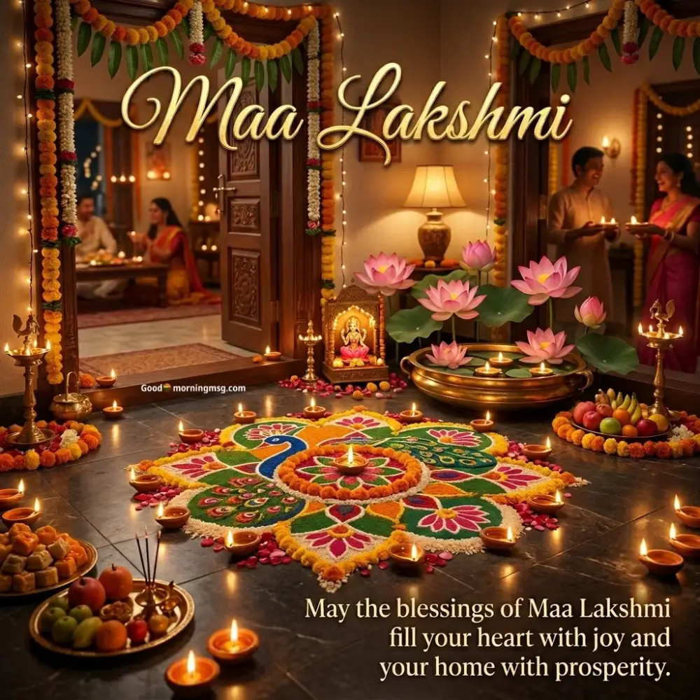 Maa Laxmi Good Morning Wishes For Whatsapp