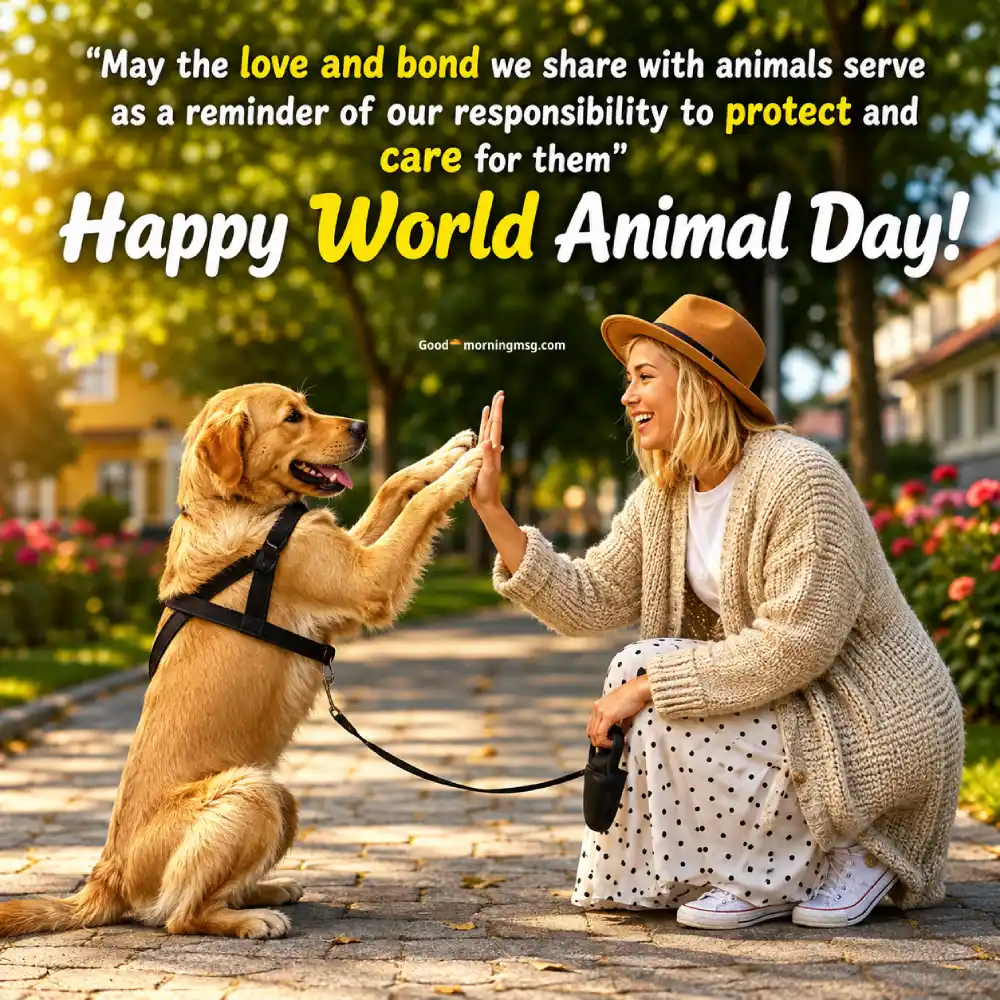 World Animal Day Slogans