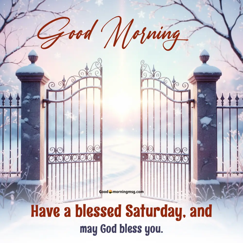 Good Morning Saturday Motivation