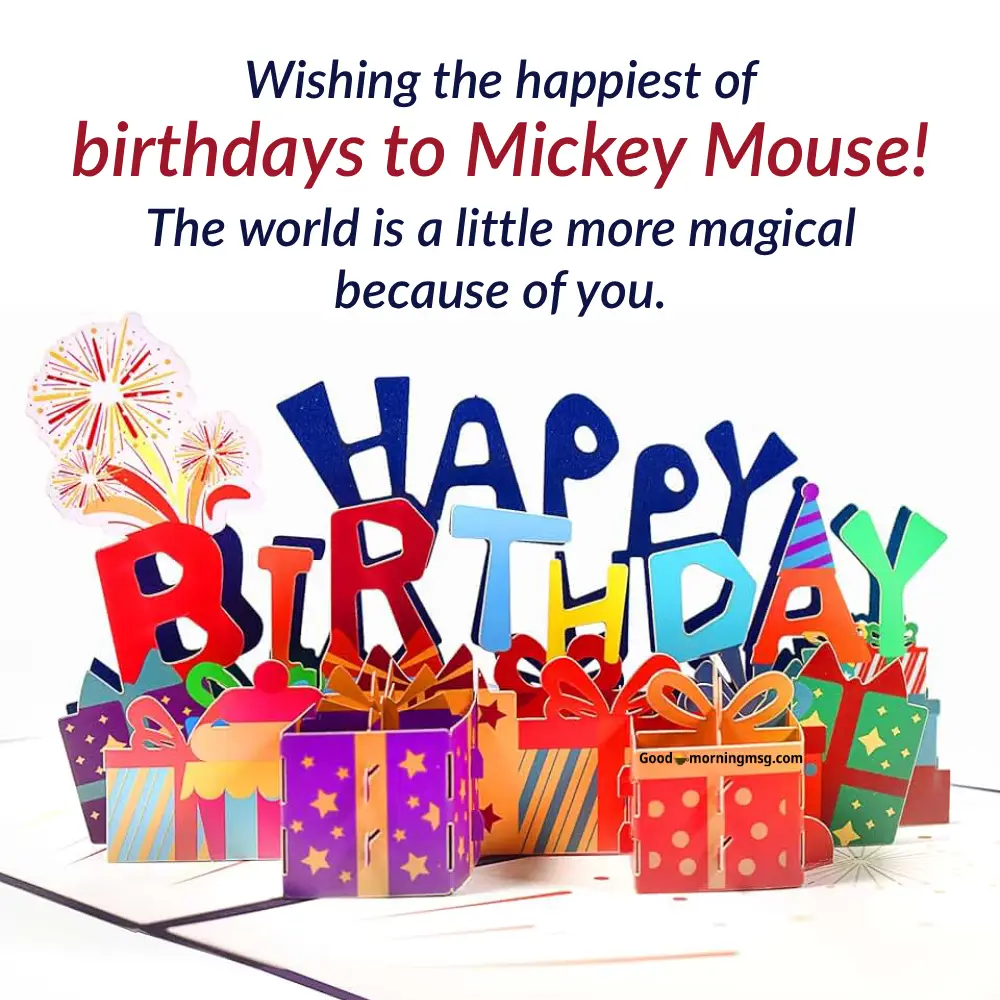 Happy Birthday Mickey Mouse Clubhouse Images I Goodmorningmsg