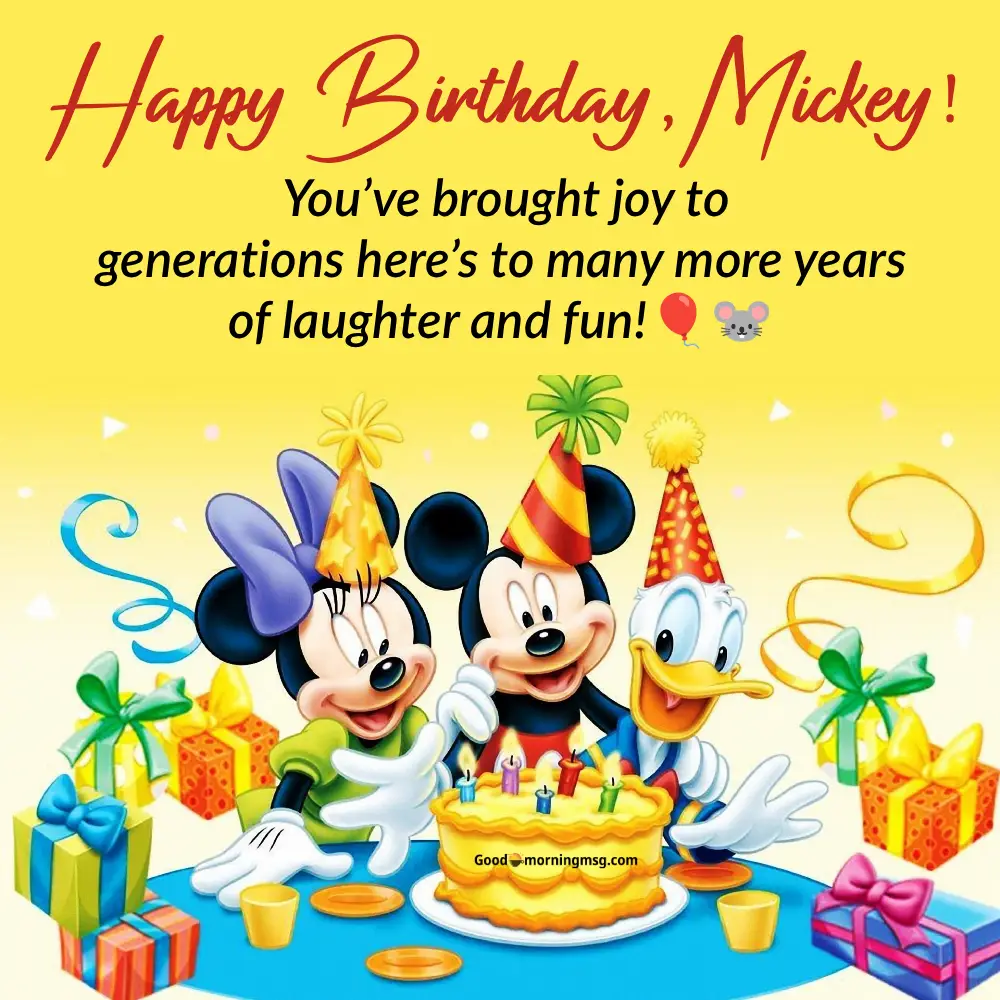 Happy Birthday Mickey Mouse Clubhouse Wishes I Goodmorningmsg