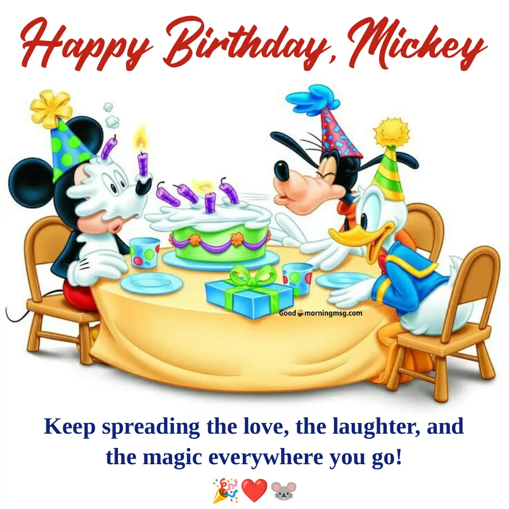 Mickey Mouse Clubhouse Birthday Wishes
