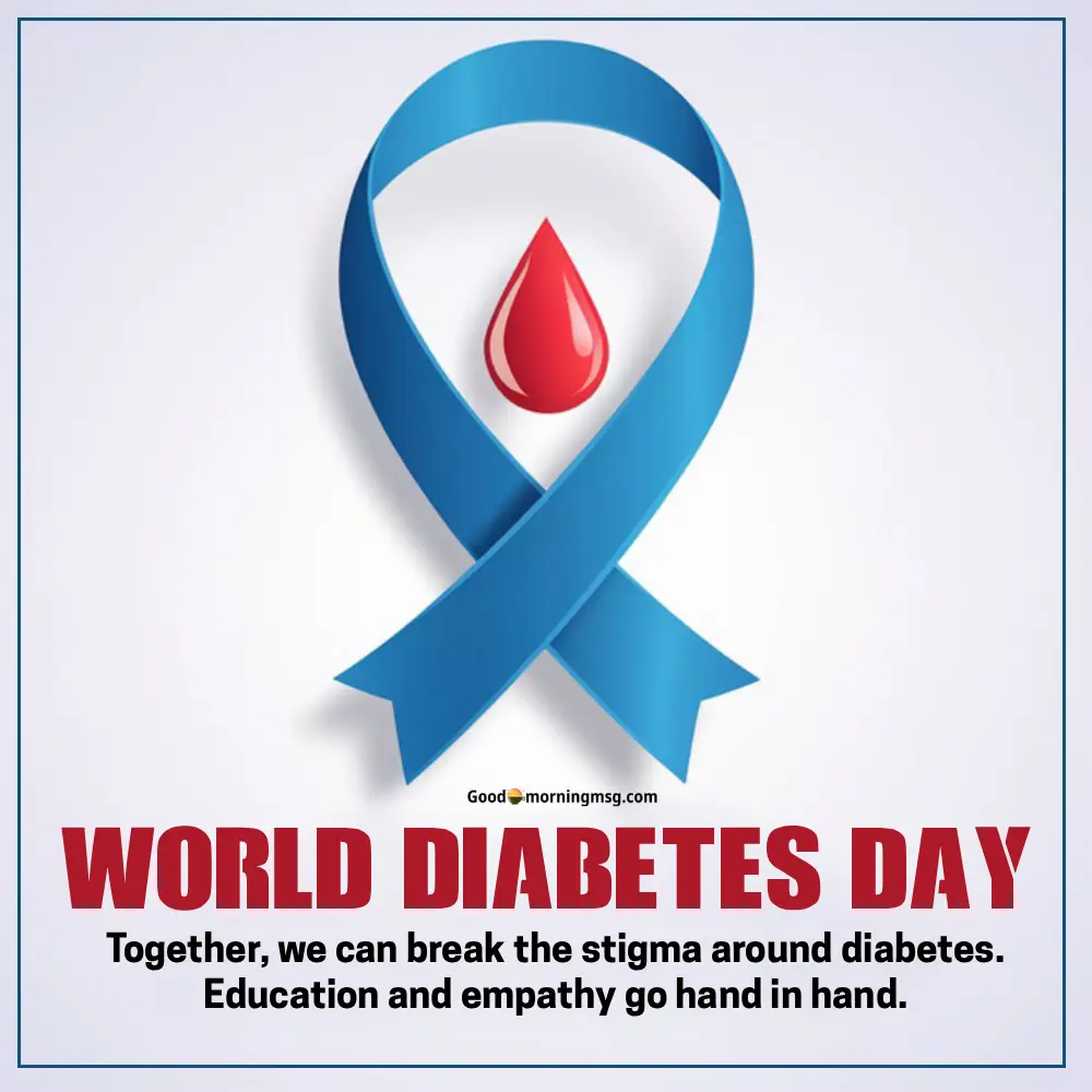 World Diabetes Day 2025 Poster I Goodmorningmsg