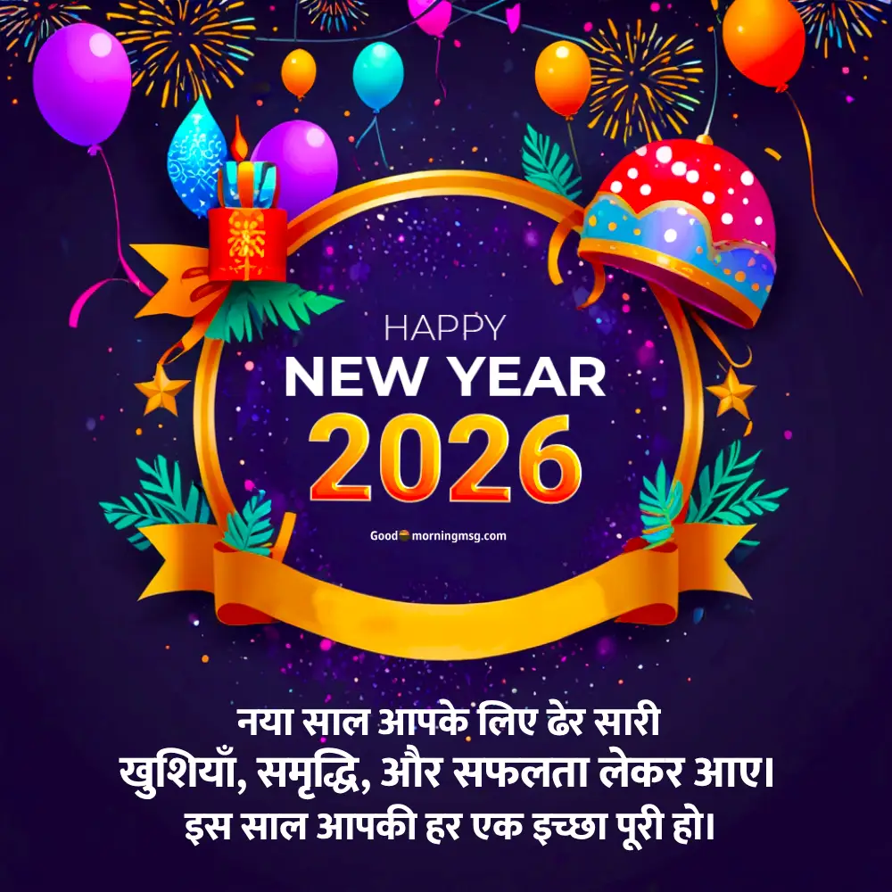 Happy New Year 2025 Wishes In Hindi Images