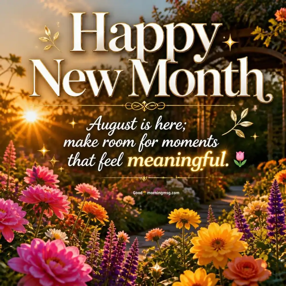 August New Month Messages