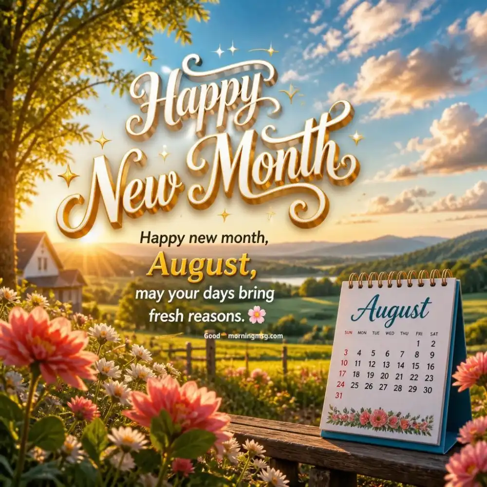 August New Month Wishes