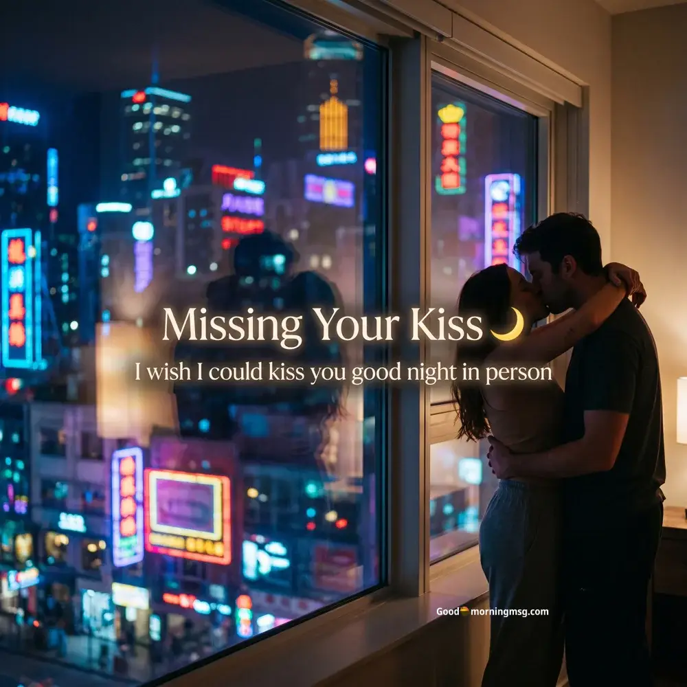 Hug Kiss Bedroom Romantic Good Night Love