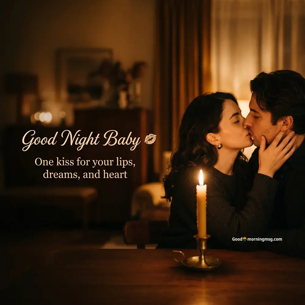 Romantic Kiss Good Night Love