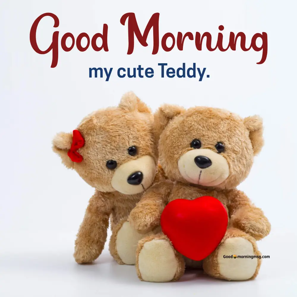 Good Morning Wishes With Teddy Bear