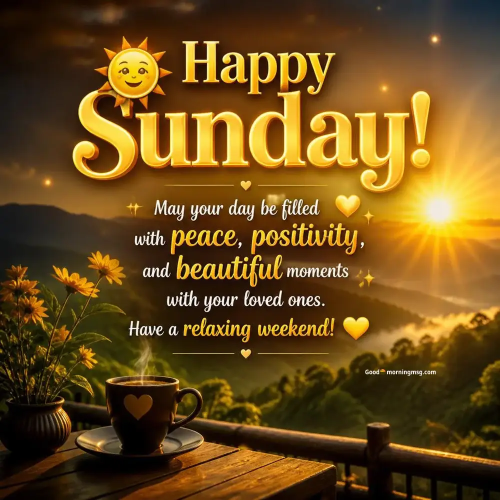 Inspirational Good Morning Sunday Blessings