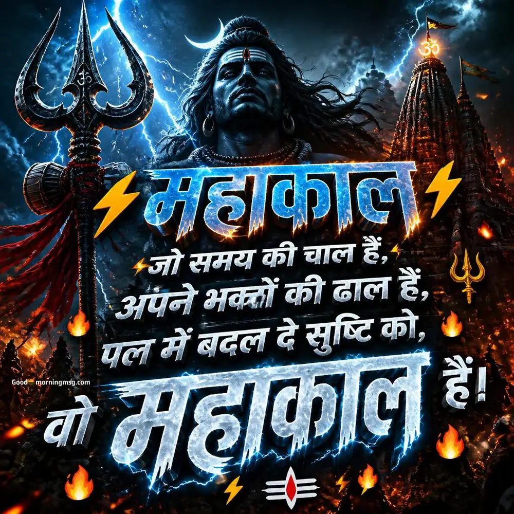 Monday Good Morning Images With God Shiva