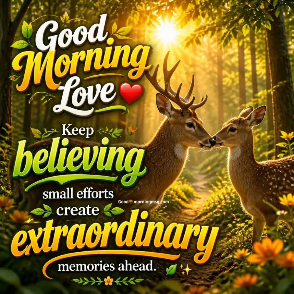 Romantic Hug Good Morning Kiss