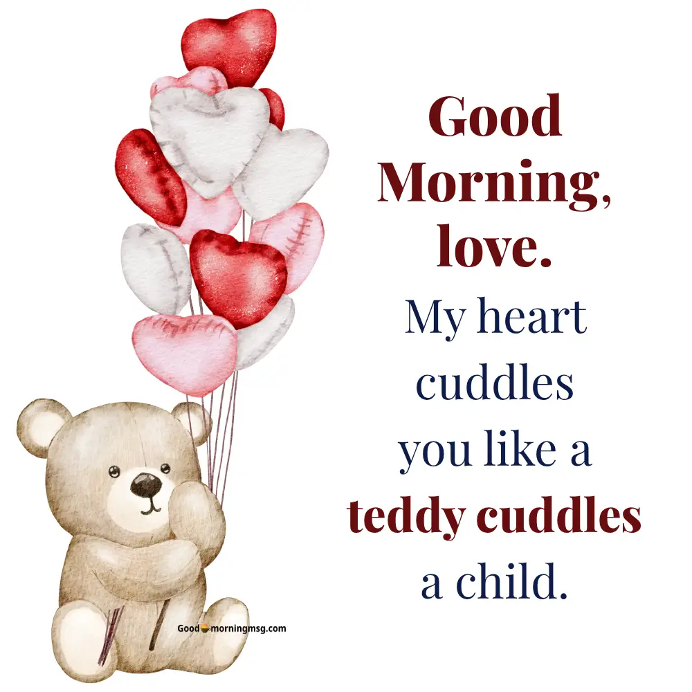 Rose Good Morning Teddy Bear