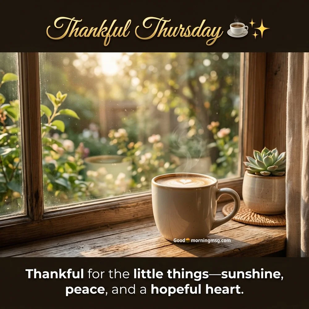 Thankful Thursday Good Morning